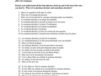 Perfect Tense - vrai ou faux