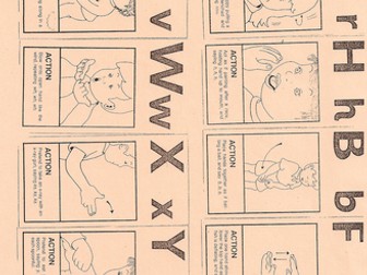 u r h b f l j v w x y z phonics actions and sounds