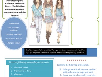 Spanish Resources - Clothes