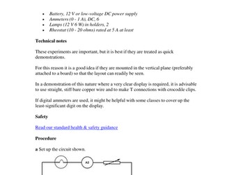 Series and branching circuits