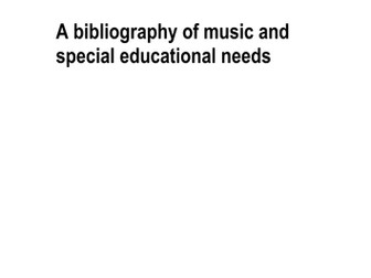 Bibliography of Music and SEN