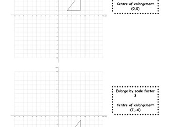 Enlargement Worksheet