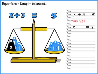 Solving Equations using the Balance Method