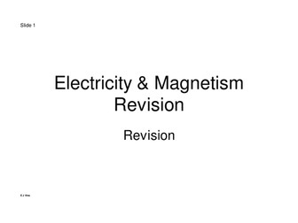 Electricity, magnetism, electromagnetism