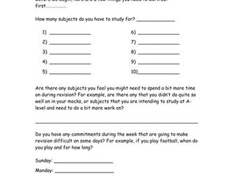 Revision Timetabling made simple!