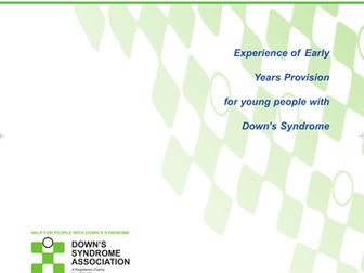 Experience of Early Years Provision