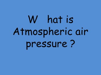 Atmospheric air pressure