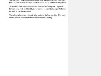 Self-Evaluation Forms