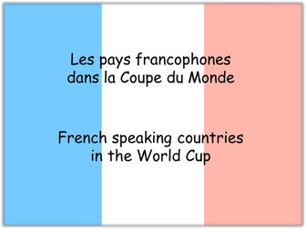 French speaking countries in the World Cup 2010