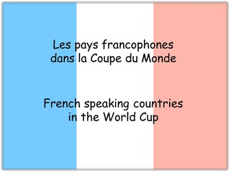 French speaking countries in the World Cup 2010