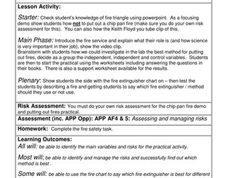 Y7 Chemical Reactions L11 - Burning investigation