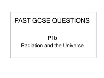 Past P1b Exam questions