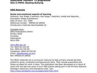 Teachers TV: KS1/2 PSHE - Beat Bullying