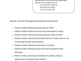 KS3 Functional Maths Task - Mrs. Floss
