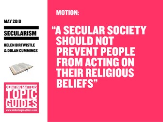Debating Matters Topic Guide - Secularism