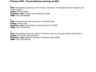 Teachers TV:  Personalising Learning at KS2