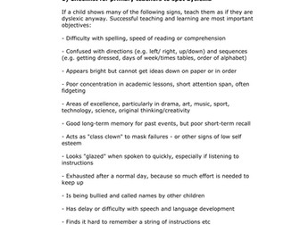 Teachers TV: Teaching the Dyslexic Child