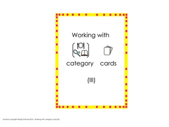 Language of learning - category cards