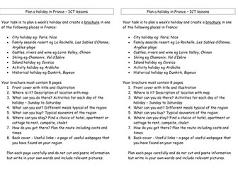 Make a holiday brochure