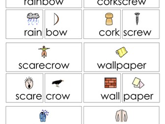 Compound words (illustrated) (Widgit CIP)