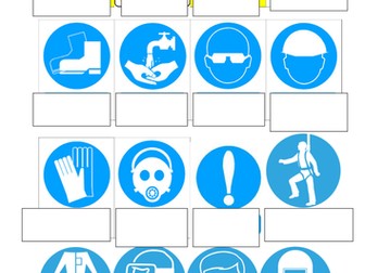 Health and safety signs and symbols