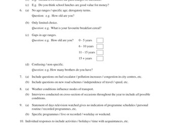 KS3 Questionnaires & Analysis (Year8 – Unit 20)