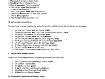 Grammar Revision Year 10