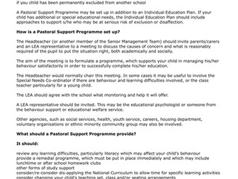 Pastoral Support Programme