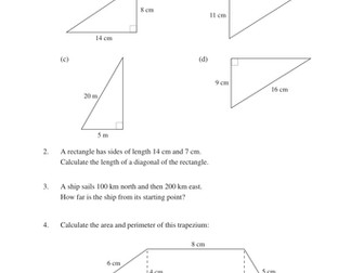 Trigonometry (MEP - Unit 15 - Year 9) - worksheets