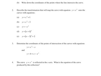 Quadratic Functions (MEP – Year 9 – Unit 17)