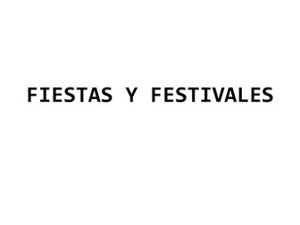 Fiestas y festivales en España