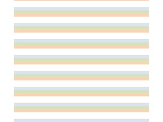 Revised coloured handwriting paper