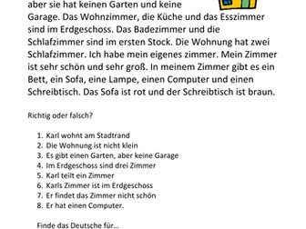 Karls Zimmer - reading text