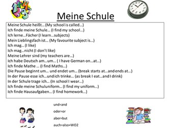 Meine Schule peer assessment