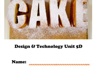 Unit 5D Cake Booklet linked to WW2 topic