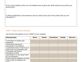 Strengths and weakness questionnaire