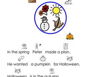 Halloween Pumpkin Story (illustrated) - Widgit CIP