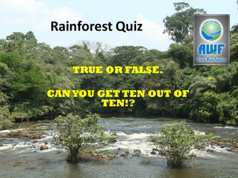 Rainforest Quiz - True or False