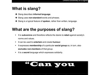 Spoken Language Study Teaching Resources 11- 20
