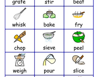 Widgit- Cooking actions