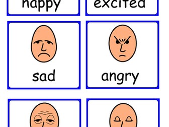 Widgit- Emotions flashcards