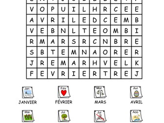 Widgit- French: months