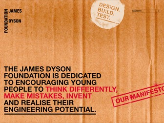 James Dyson Foundation Manifesto