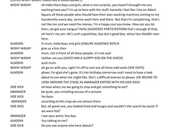 Aladdin Pantomime Script