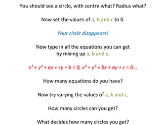 Circles in coordinate geometry worksheet