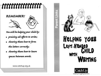 Helping your left handed child with writing
