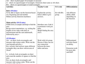 Outstanding Area lesson