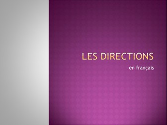 Directions and places in town