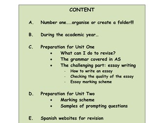AS Spanish Revision Guide