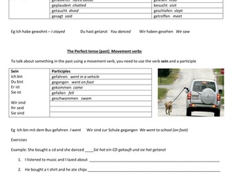 Perfect tense - simplified